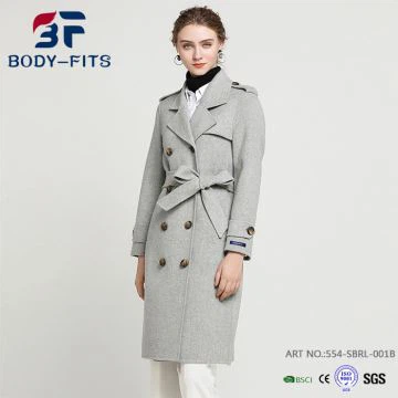 Abric sòlid de llana de caixmir de dona